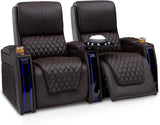 Apex Home Theater Seating - Living Room - Italian Leather - Power Recliner