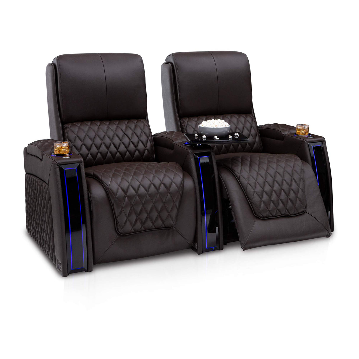 Apex Home Theater Seating - Living Room - Italian Leather - Power Recliner