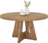 Round Dining Table Wood Kitchen Table for Dining Room Living Room, 47 inch Dining Room Tables for 4 People,