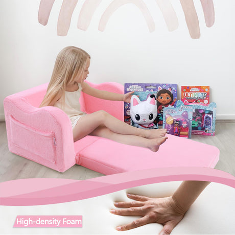 Couch Fold Out, Comfy Foam Couch for Playroom