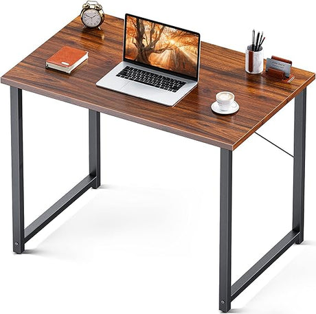 Coleshome 40 Inch Computer Desk, Modern Simple Style Desk for Home Office, Study Student Writing Desk, Vintage