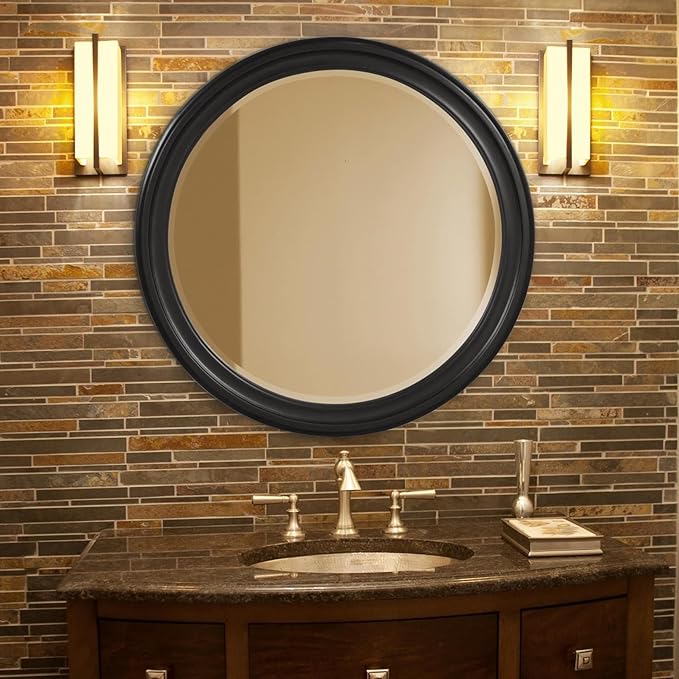 Rectangular Oil Rubbed Bronze Wall Mirror,