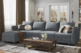 Modular Sectional Sofa U Shaped Sectional Couch with Reversible Chaise Modular Couch