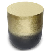 Nova Boho 19 Inch Wide Metal Side Table in Gold Ombre, Fully Assembled,