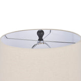 Nourison Home 24" Black Farmhouse Ceramic Pottery Jug Table Lamp for Bedside Table, Living Room, Office, Entryway