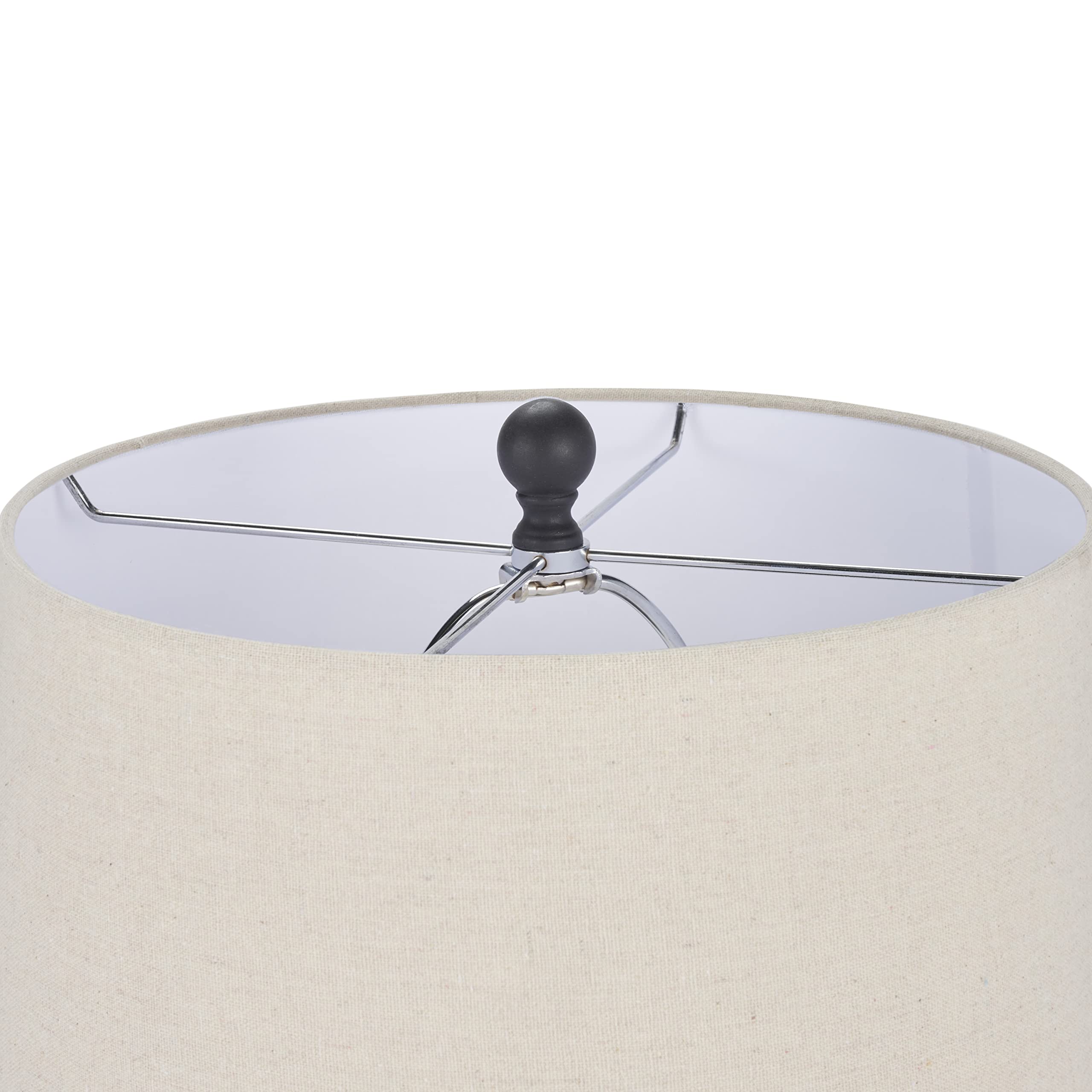 24" Black Farmhouse Ceramic Jug Table Lamp