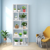 5 Tier Bookshelf, 66’’ Tall 10-Cube Open Shelves Storage Organizer Cabinet