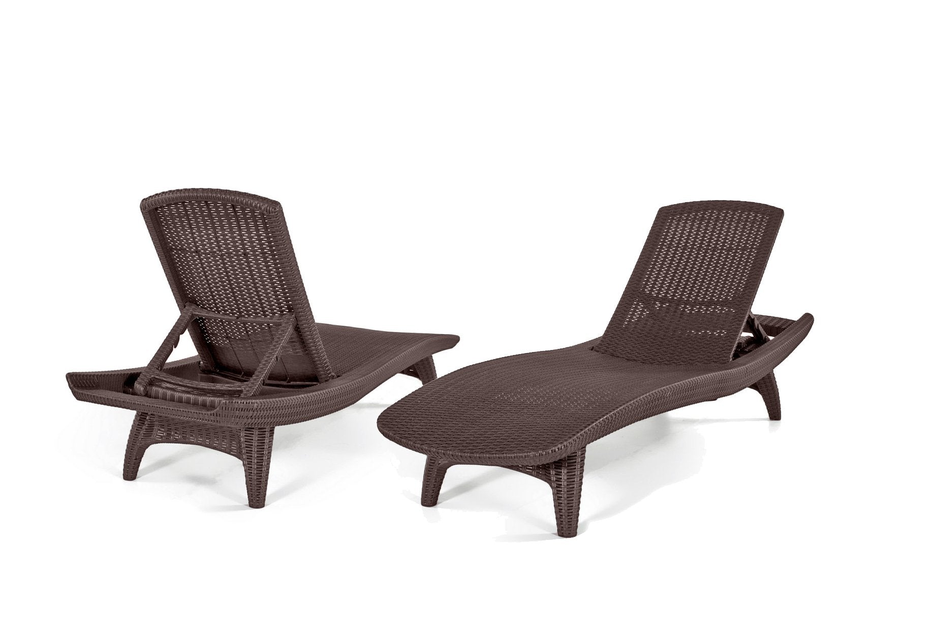 Set of 2 Pacific Sun Lounge Chair Outdoor Chaise Pool Chairs