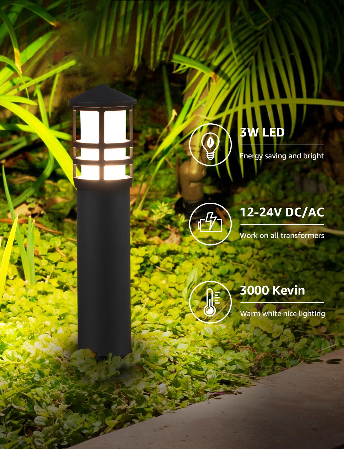 Low Voltage Landscape Pathway Lights 3W Outdoor Landscape Lighting