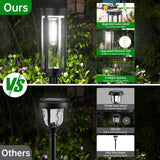 Bright Solar Pathway Lights Outdoor, 8 Pack Solar Garden Lights for Outside Waterproof,