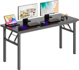 Folding Desk Computer Desk 47inches Large No Install Needed Folding Table Workstation