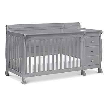 Kalani 4-in-1 Convertible Crib and Changer Combo in Espresso