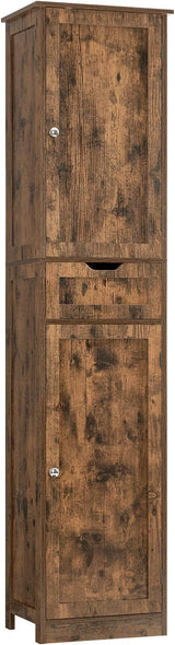 Storage Cabinet, Bathroom Cabinet with 2 Doors & 1 Drawer, Storage Cabinet with Adjustabl