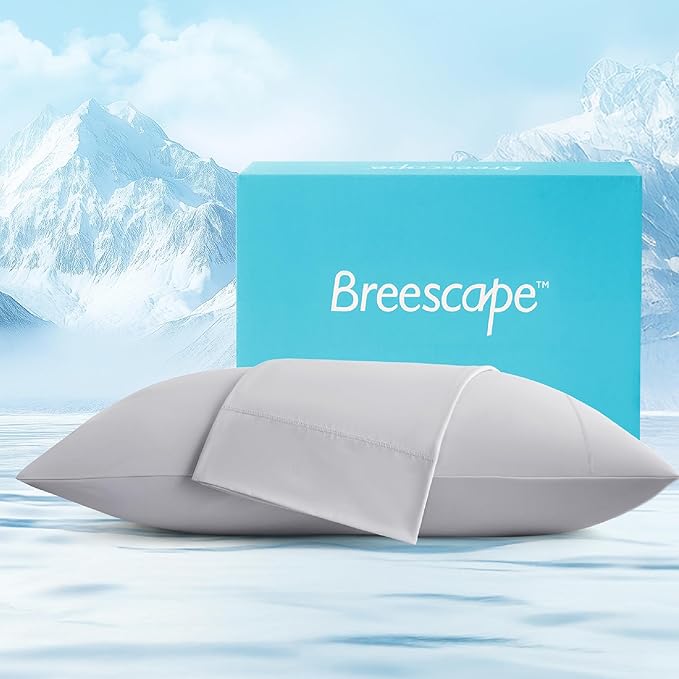 Cooling Pillow Cases King Size - BlendTek™ Dry & Cool Technology for Hot Sleepers