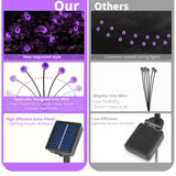 Set of 4 Solar Halloween Decorations, 8 modes Halloween Solar Swaying Garden Lights