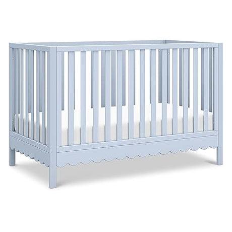 DaVinci Sammy Scallop 4-in-1 Convertible Crib in Light Sage, GREENGUARD Gold Certified