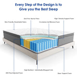 Queen Mattress, 12 Inch Cooling-Gel Memory Foam in a Box, Motion Isolation