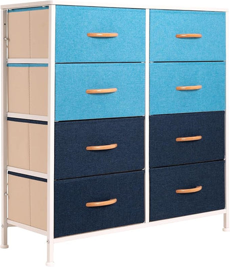 8 Dresser Bedroom, 8 Drawer Storage Organizer Tall Wide Dresser, for Closet,