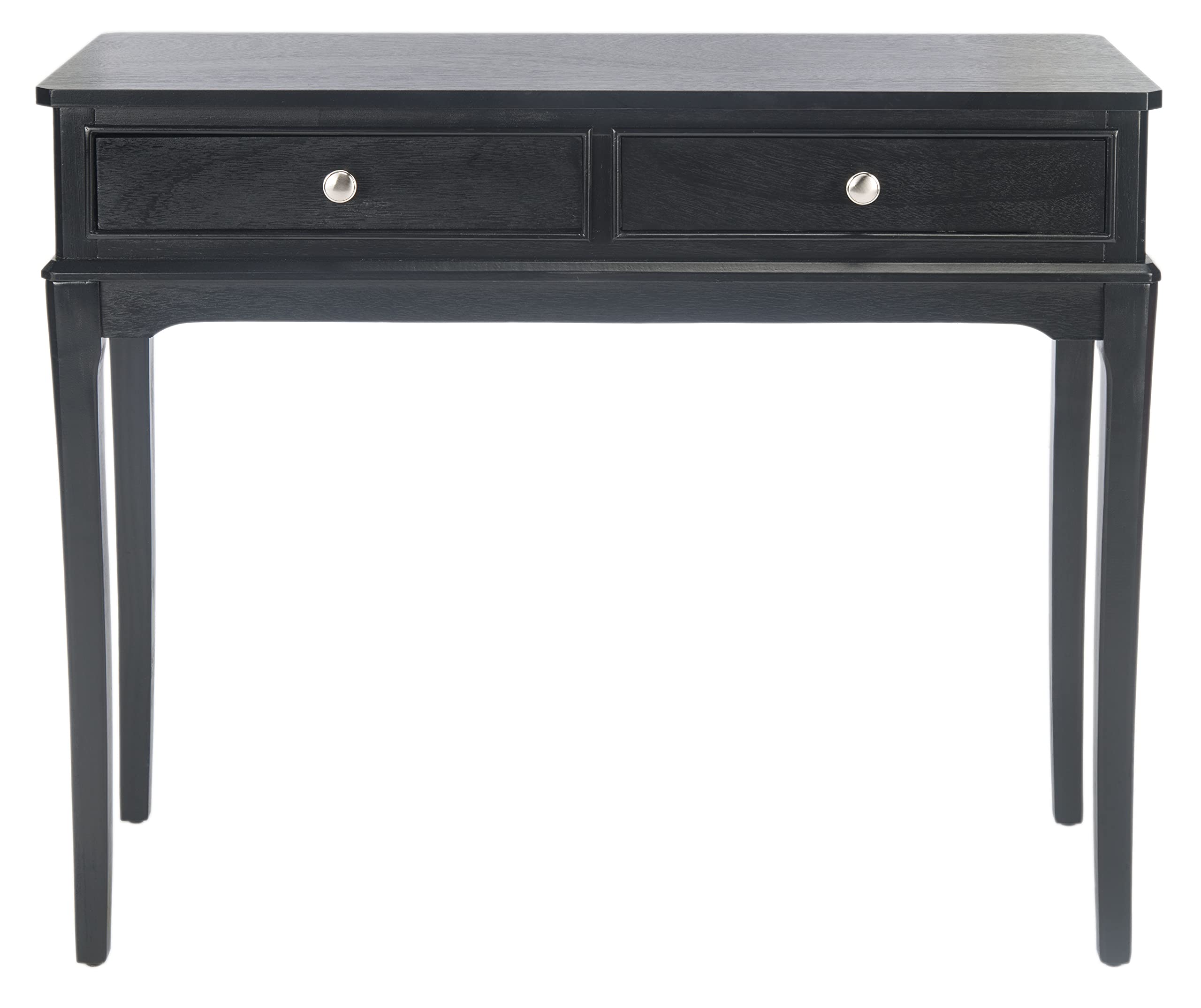 Home Collection Opal Black 2-Drawer Console Table