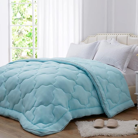 Comforter Duvet Insert - Quilted Comforters Queen Size, All Season Duvet, Down