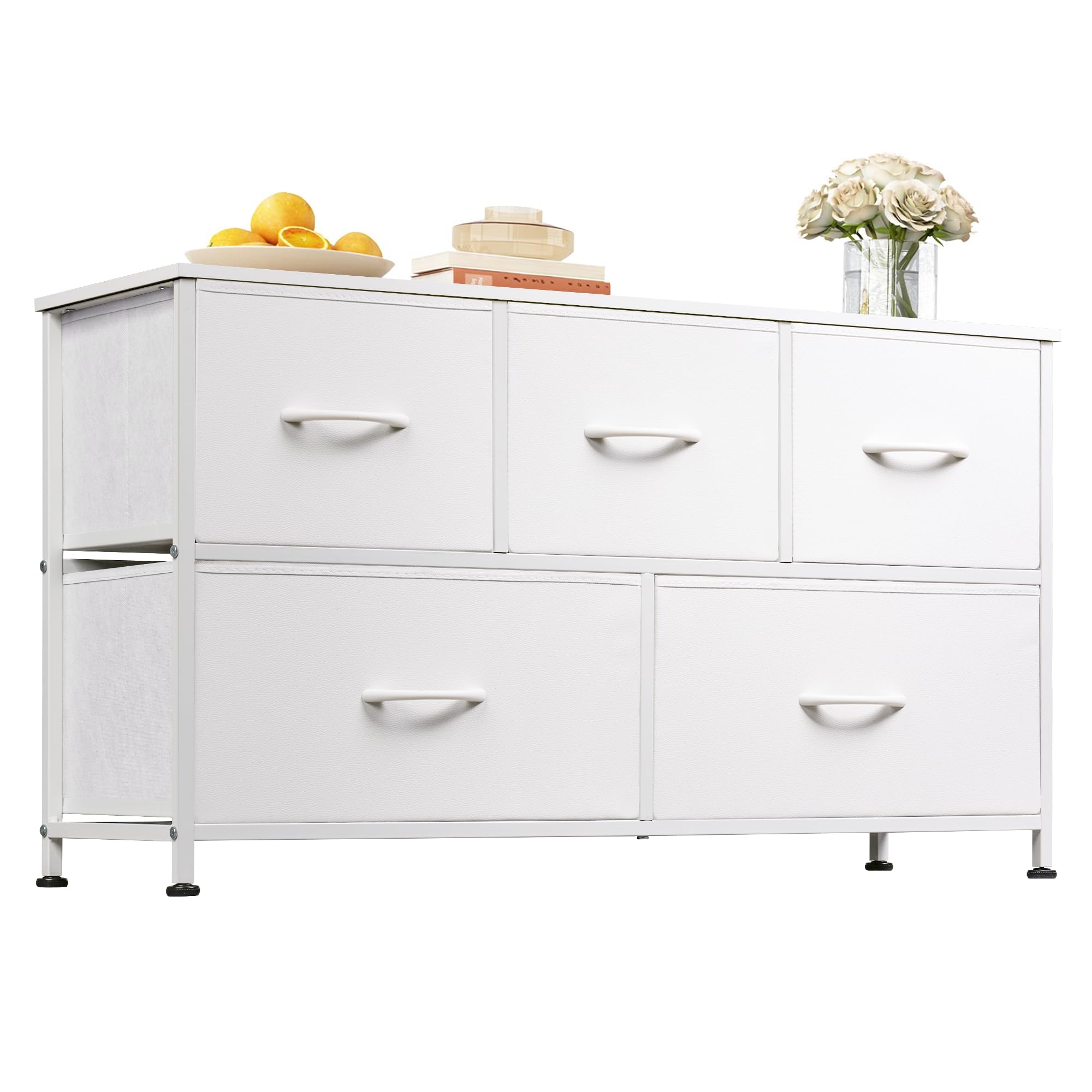 Dresser for Bedroom with 5 Drawers, Wide Chest of Drawers