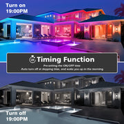 LED Strip Lights Waterproof,Music Sync RGB IP65 Outside Led Light Strips Waterproof
