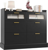 Modern 6 Drawer Dresser for Bedroom, Double Wide Chest of Drawers