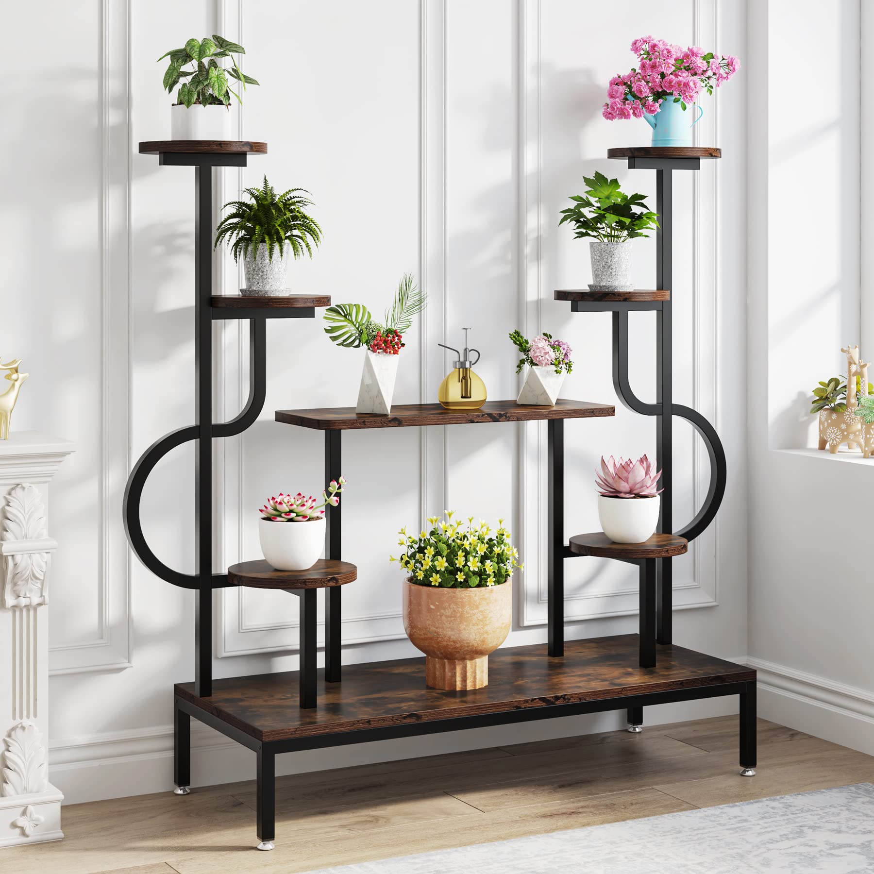 VertiBloom 8 – Multi-Tier Corner Plant Shelf