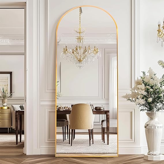 Arched Full Length Mirror, Oversized Floor Mirror