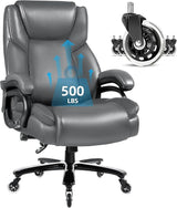 500lbs Heavy Duty Office Chair for Low Back Pain Relief, Big and Tall Office Chair