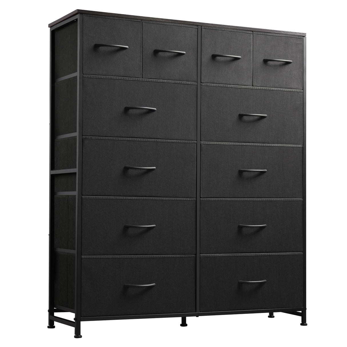 Tall Dresser for Bedroom with 12 Drawers, Dressers & Chests of Drawers, Fabric Dresser