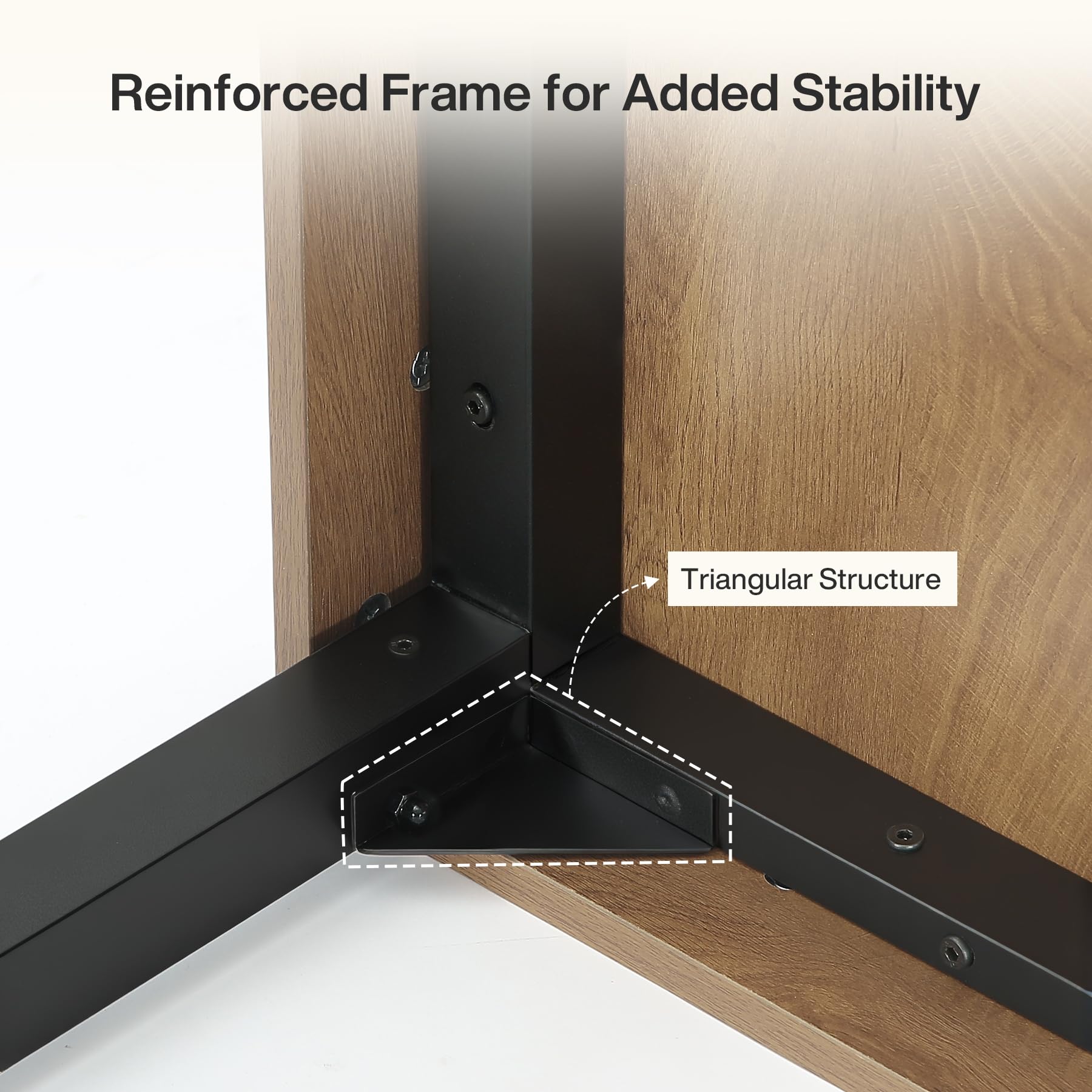 55-Inch Farmhouse Dining Table for 4-6 People