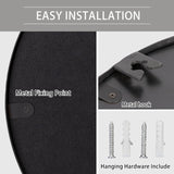 12" Gold Round Convex Mirror - Decorative Wall Mirror