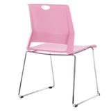 Classroom Chairs Set of 4, Pink Chairs for School, Sturdy Chairs for Clinic.