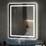 24x32 LED Bathroom Mirror with Motion Sensor & Anti-Fog