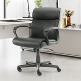 Executive Office Chair - Ergonomic Mid-Back Home Computer Desk Chair