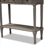 Console Tables, One Size, Gray