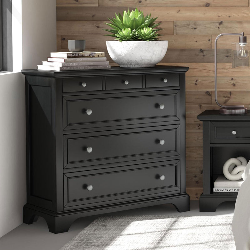Black Four Drawer Chest by Home Styles
