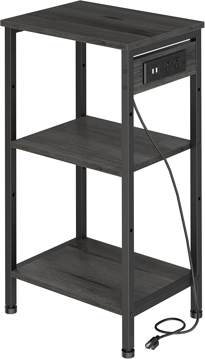 End Table with Charging Station, Side Table