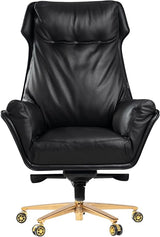 Austin Genuine Leather Office Chair,Upholstered Executive Office Chair Modern Reclining