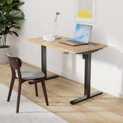 Standing Desk Adjustable Height, 48 x 24 Inches Desktop with Hidden Power Outlet