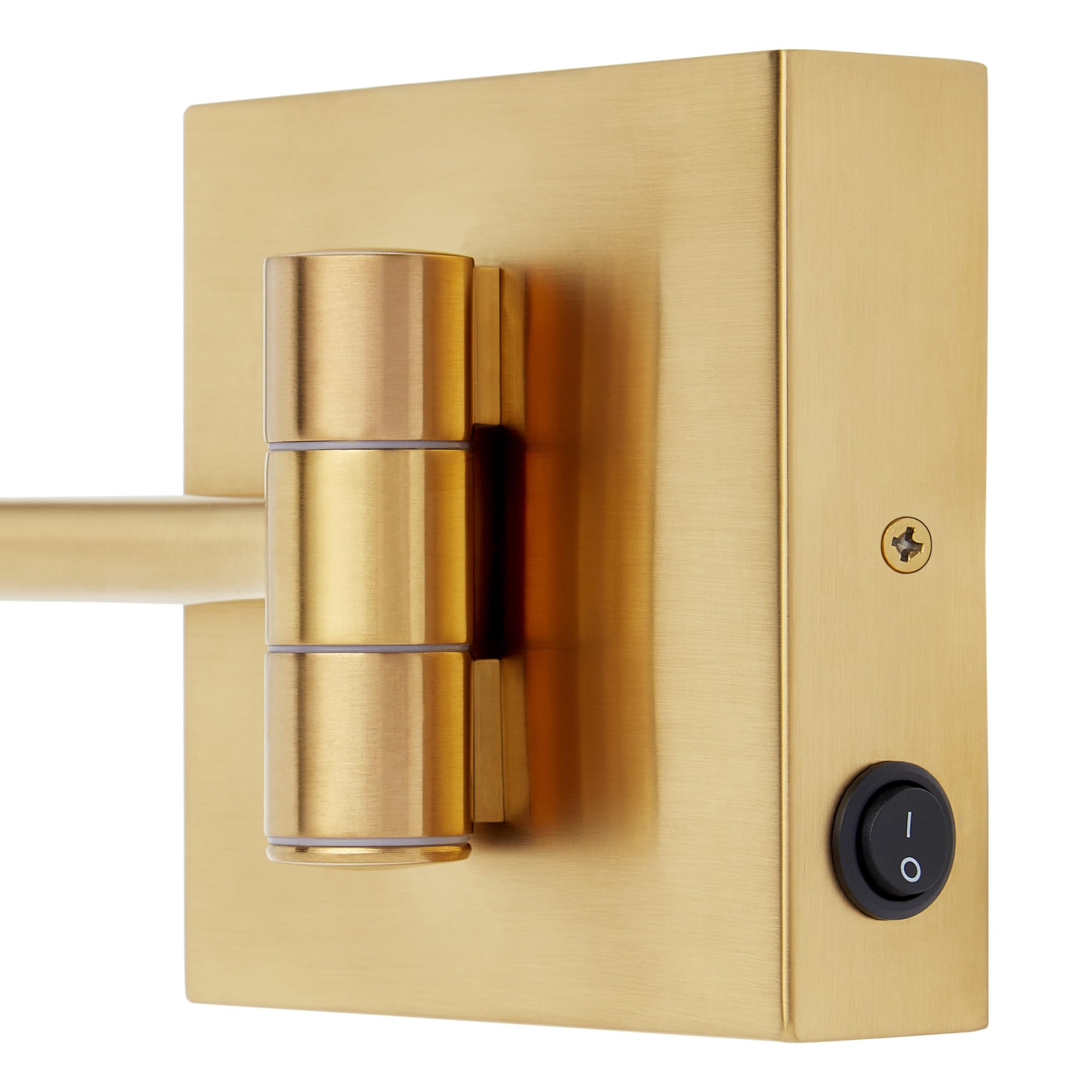 Norabel Modern Square Framed Bathroom Wall Mirror with Light 7-7/8" x 12-7/16"