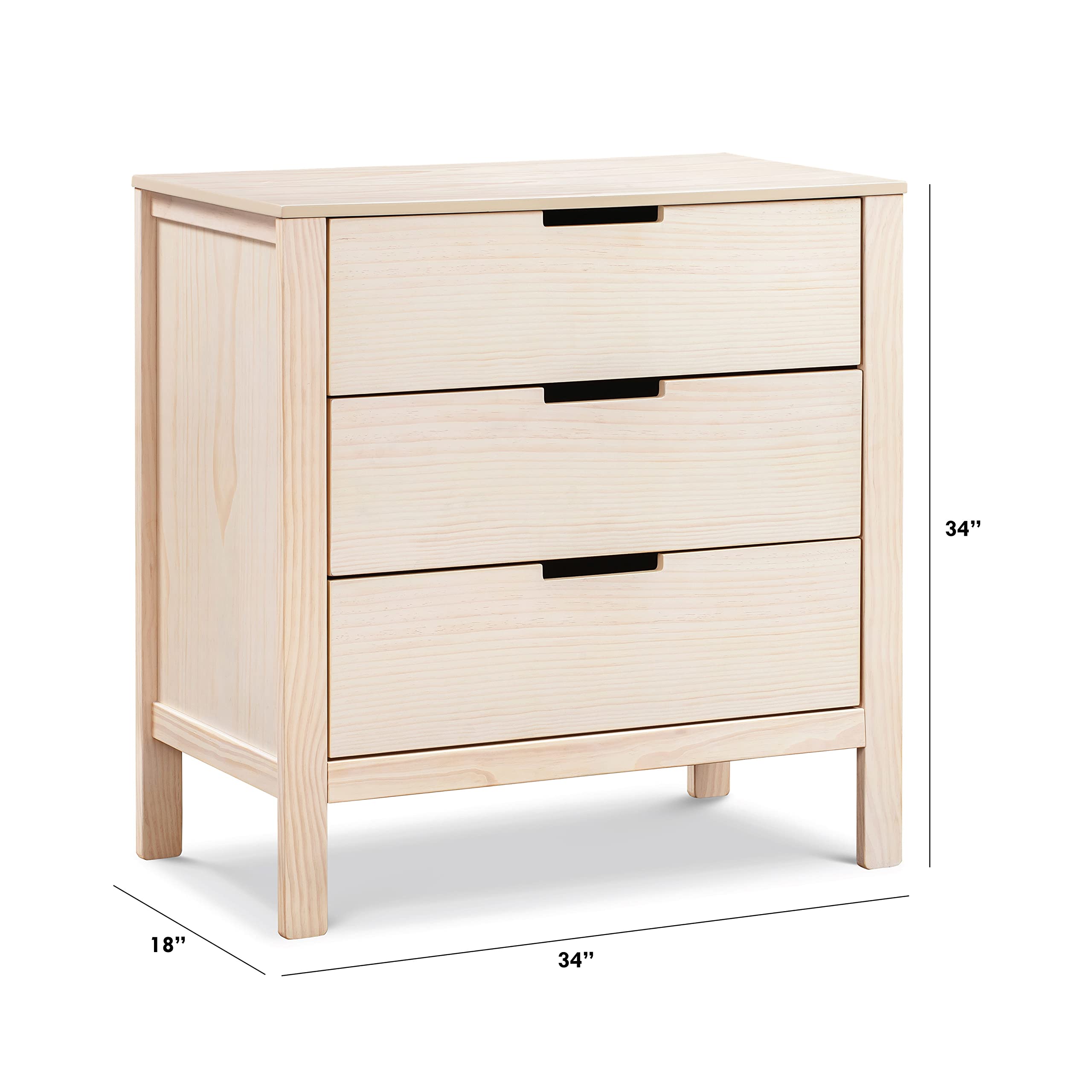 Colby 3-Drawer Dresser in Washed Natural,