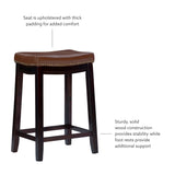 Cognac Backless Counter Stool