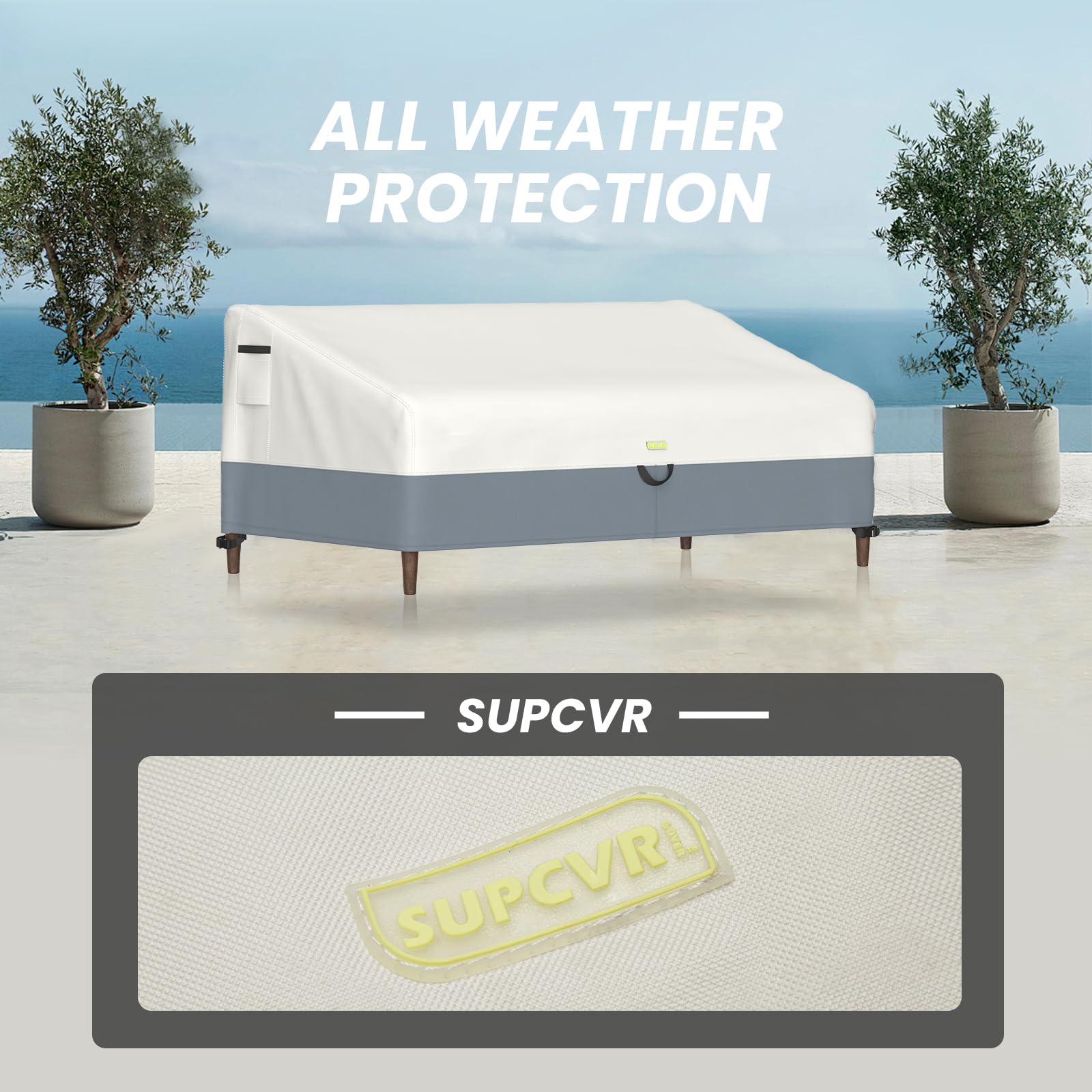 Patio Loveseat Cover, 100% Waterproof Heavy Duty Outdoor Sofa Bench Cover