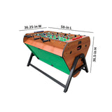 Telescopic Rods 3-in-1 Swivel Multi Game Table (Brown) - Combo Game Table Set