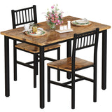 3-Piece Dining Table Set for Small Spaces