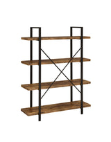 Bookcase Antique Nutmeg and Black 805806