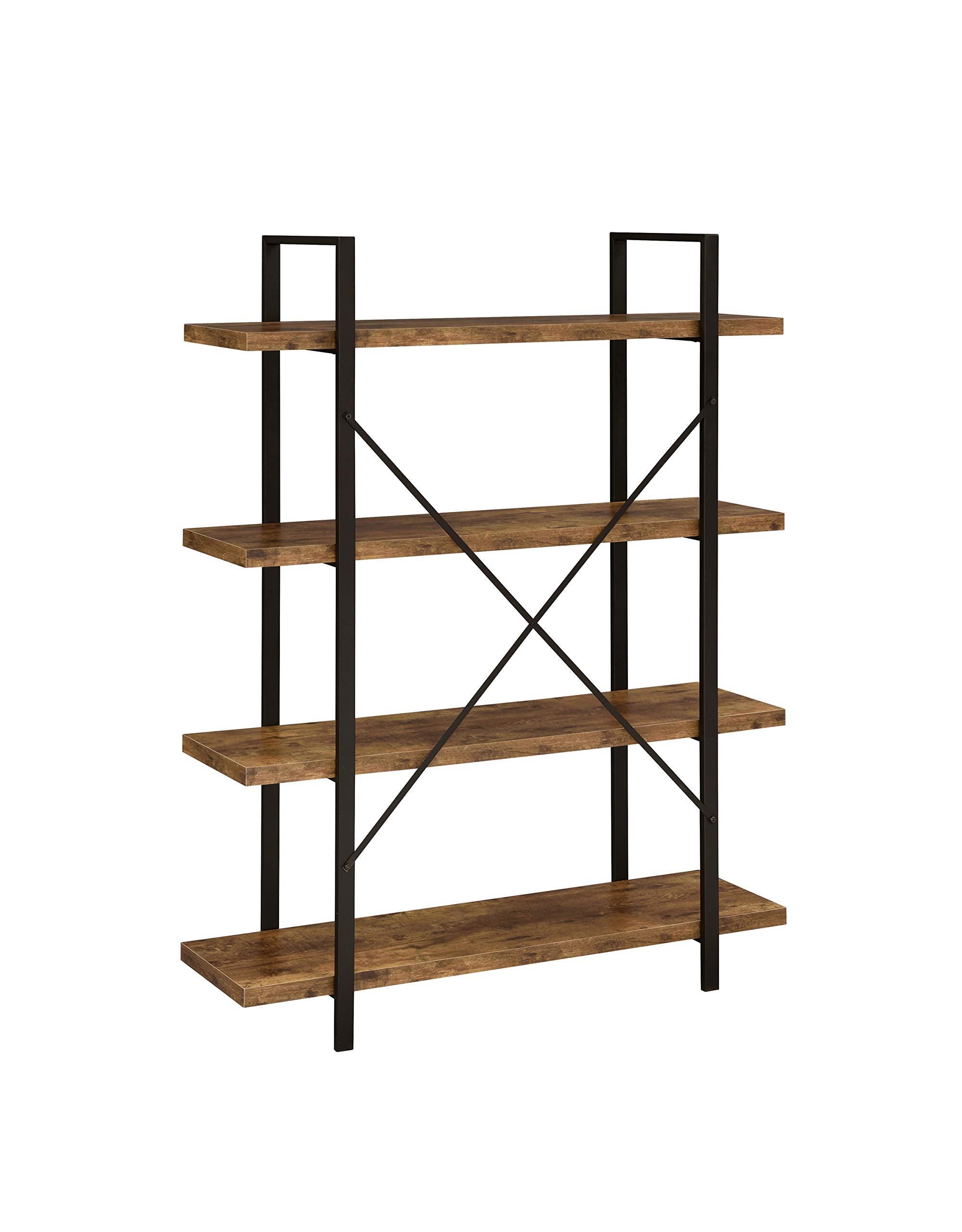 Bookcase Antique Nutmeg and Black 805806