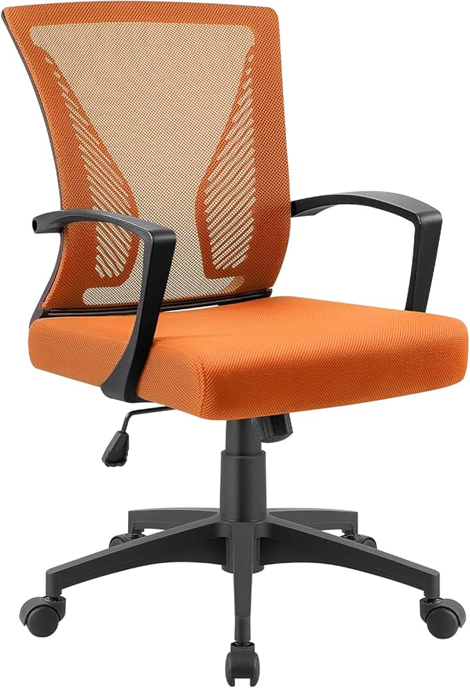 Office Chair Home Office Desk Chair Mid Back Mesh Desk Chair Ergonomic Lumbar